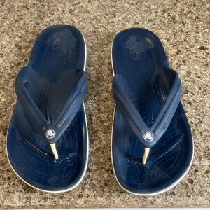 Crocs Navy Blue Men’s Flip Flops size 10